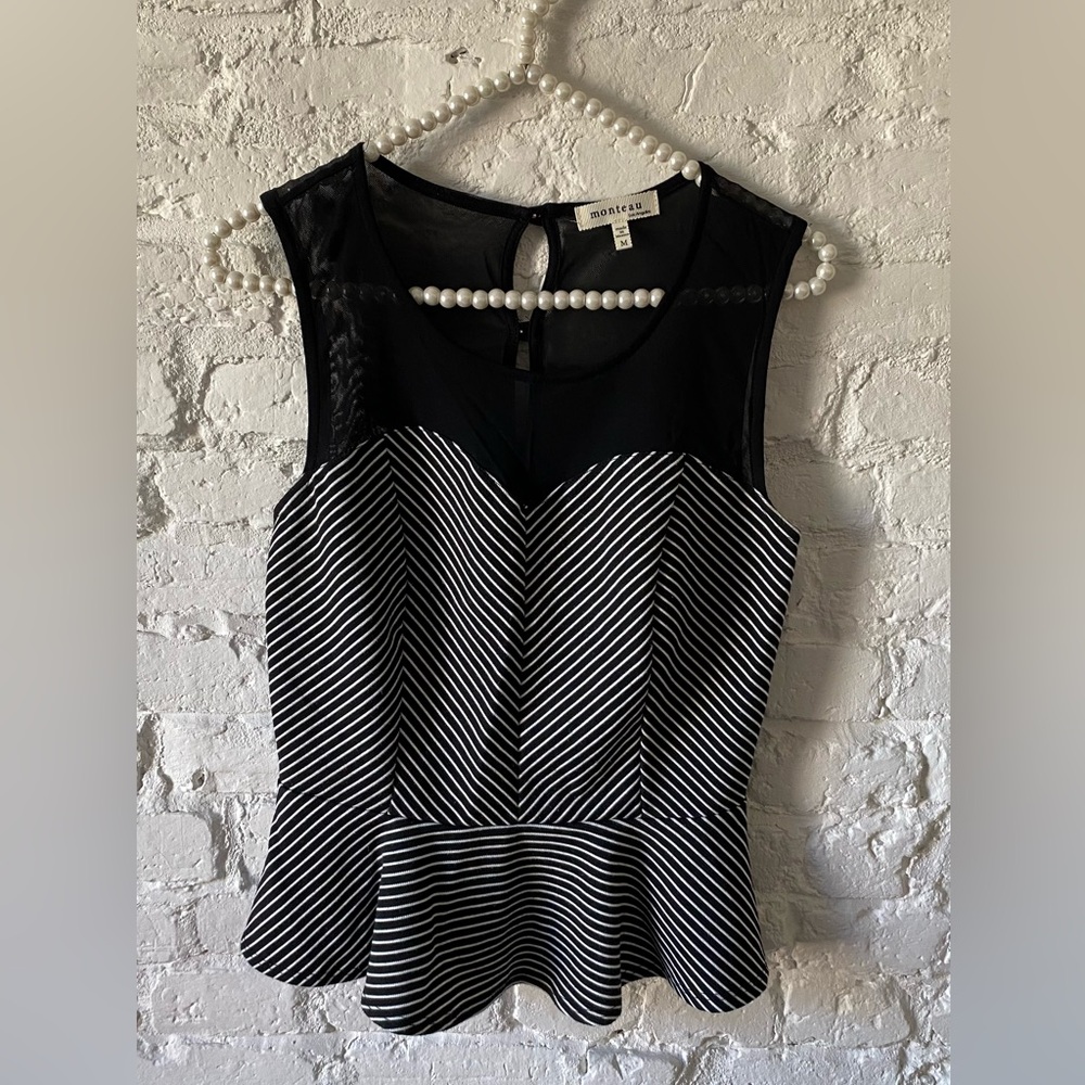Medium Peplum Sweetheart Top